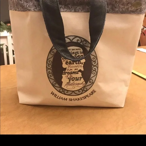 NWT Handmade and embroidered Shakespeare tote - Picture 5 of 8